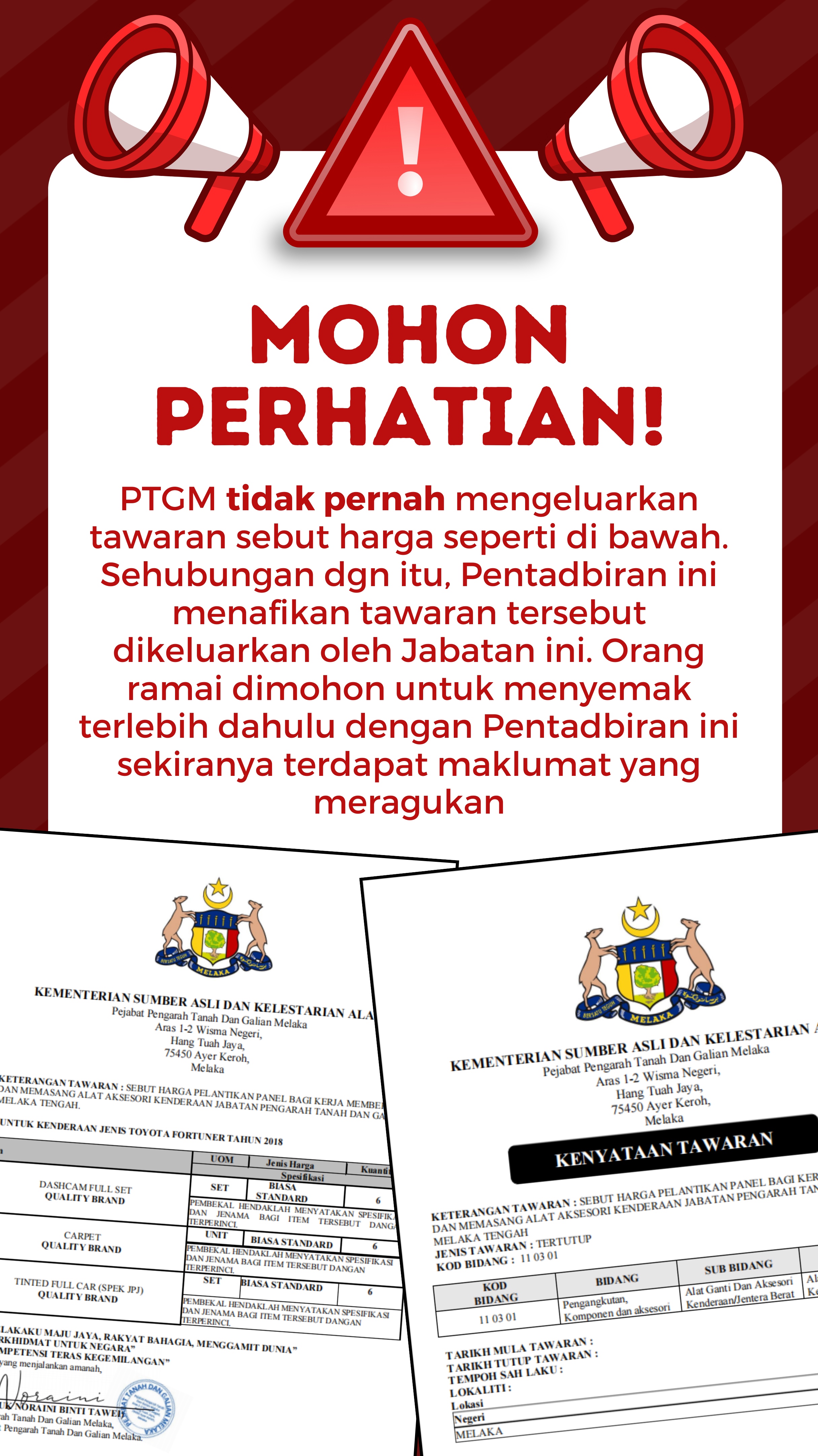 MOHON PERHATIAN !!